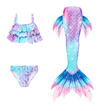 Load image into Gallery viewer, Luxury Mermaid Tail & Bikini - Bubbles - Mini Mermaid Tails