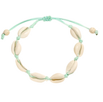 Charger l'image dans la galerie, Handmade Natural Cowrie Sea Shell Bracelet - Mini Mermaid Tails