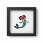 Load image into Gallery viewer, Embroidered Mermaid Iron On Patch - 8cm Sew On Applique