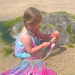 Load image into Gallery viewer, Mermaid Tail & Bikini - Pastel Rainbow - Mini Mermaid Tails