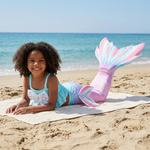 Load image into Gallery viewer, Coco lying on a beach towel wearing Organza Bow Pom Pom