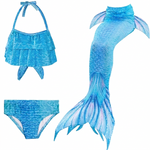 Load image into Gallery viewer, Ocean Frill with an intermediate brighter ocean blue