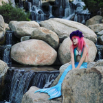 Load image into Gallery viewer, Waterfall lifestyle photo with cooler blue tail
