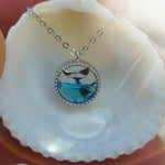 Load image into Gallery viewer, Sterling Silver Mermaid Tail Necklace - Mini Mermaid Tails