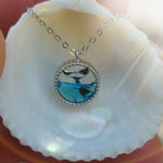 Load image into Gallery viewer, Sterling Silver Mermaid Tail Necklace - Mini Mermaid Tails