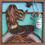 Load image into Gallery viewer, Just Add Magic Mermaid Tears Potion Necklace - Mini Mermaid Tails