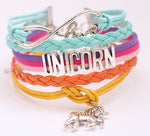 Load image into Gallery viewer, Braided Mermaid & Unicorn Friendship Bracelets - Mini Mermaid Tails