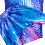 Load image into Gallery viewer, Luxury Mermaid Tail & Match Frill Bikini - Cosmic Purple - Mini Mermaid Tails