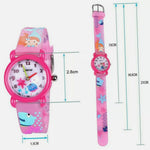 Load image into Gallery viewer, Kids Analogue Watch, Waterproof 3D Cute Cartoon Mermaid Silicone Watch - Mini Mermaid Tails