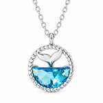 Load image into Gallery viewer, Sterling Silver Mermaid Tail Necklace - Mini Mermaid Tails