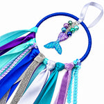 Charger l'image dans la galerie, Mermaid Dreamcatcher Hoop Craft Kit - Mini Mermaid Tails