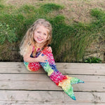 Load image into Gallery viewer, Mermaid Tail & Bikini - Rainbow Tankini - Mini Mermaid Tails