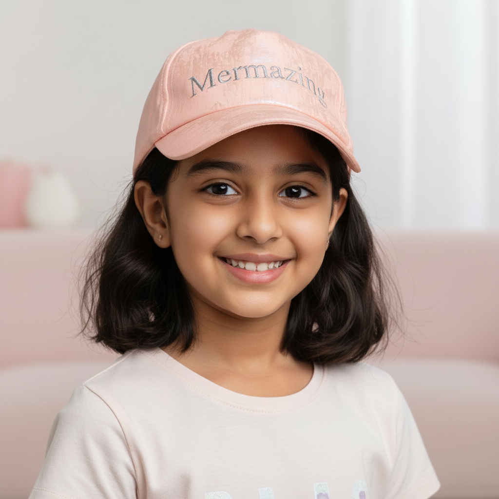 Casquette sirène rose Mermazing