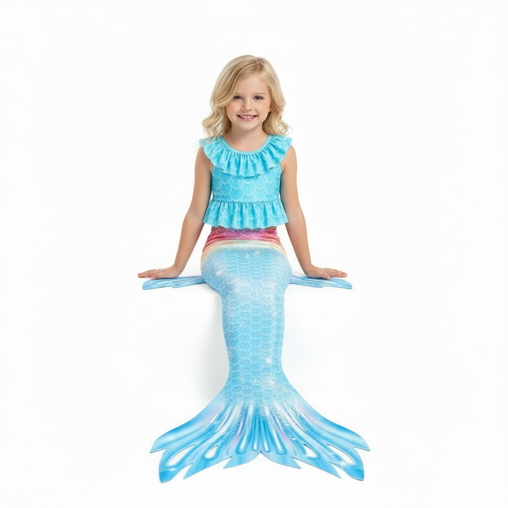 Queue de sirène et bikini de luxe - Ciel