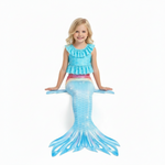 Charger l&#39;image dans la galerie, Queue de sirène et bikini de luxe - Ciel
