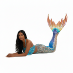 Charger l&#39;image dans la galerie, NOUVEAUTÉ POUR LES ADOS ! Queue de sirène et bikini de luxe - Jewel Blue De 3 à 16 ans
