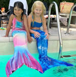 Load image into Gallery viewer, Luxury Mermaid Tail &amp; Bikini - Pastel Rainbow
