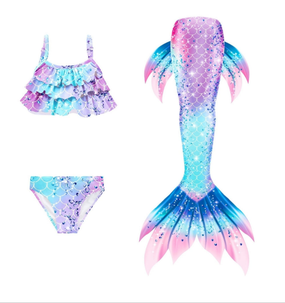 Swimmable Mermaid Tails for Children Mini Mermaid Tails