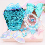 Load image into Gallery viewer, Mini Mermaid Tails Kids Accessories Gift Box
