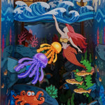 Load image into Gallery viewer, The Little Mermaid Wooden Puzzle  Miniature World Night Light
