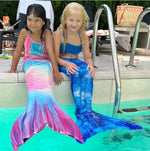 Load image into Gallery viewer, Luxury Mermaid Tail &amp; Bikini - Pastel Rainbow
