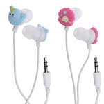 Load image into Gallery viewer, Collage of narwhal and shell earphone pairs with audio connectors