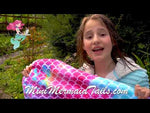 Load and play video in Gallery viewer, Microfibre Mermaid Rapid Drying Hair Towel
