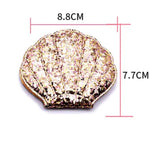 Charger l'image dans la galerie, Miroir compact à main en forme de coquillage en forme de sirène - Paillettes
