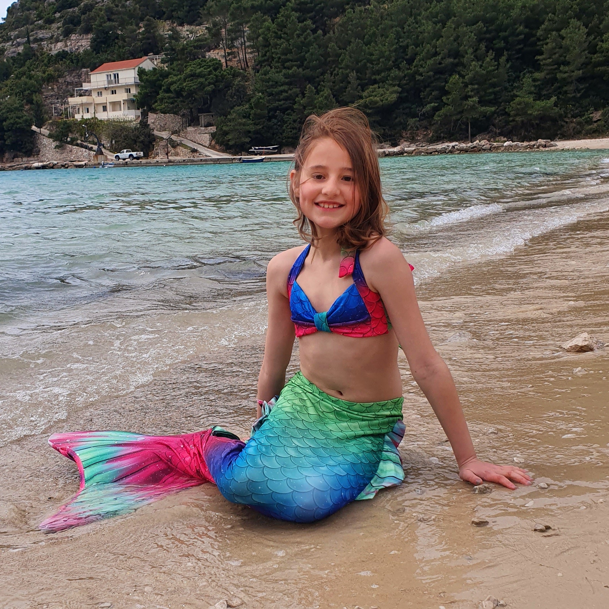 LAST FEW REMAINING! Mermaid Tail & Bikini - Tropical