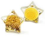 Load image into Gallery viewer, Super Cute Gold Star Detangling Hairbrush. We like to think of it as a starfish but then we are mermaid mad. Smaller size so handy to throw in your bag and go. Mini Mermaid Tails
