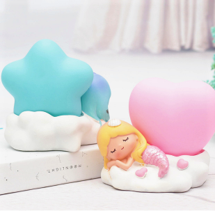 Sleeping Mermaid LED Night Light