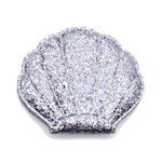 Charger l&#39;image dans la galerie, Shell Shape Mermaid Compact Hand Mirror - Glitter
