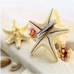 Load image into Gallery viewer, Starfish Beach Hair Clips, with the front and the back shown. Mini Mermaid Tails
