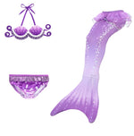 Load image into Gallery viewer, Mermaid Tail &amp; Purple Shell Bikini

