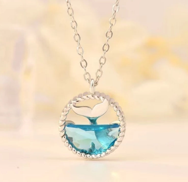 Sterling Silver Mermaid Tail Necklace