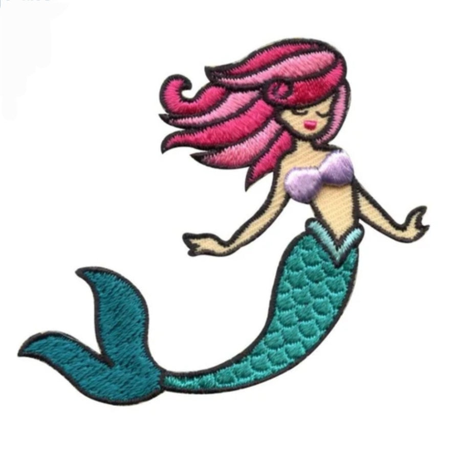 Patch thermocollant brodé sirène