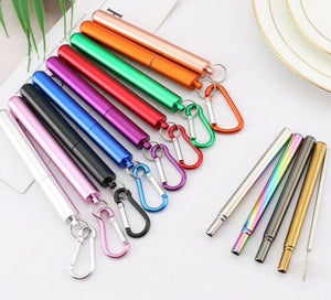 An array of colors comes with these stainless steel telescopic reusable drinking straws. Mini Mermaid Tails